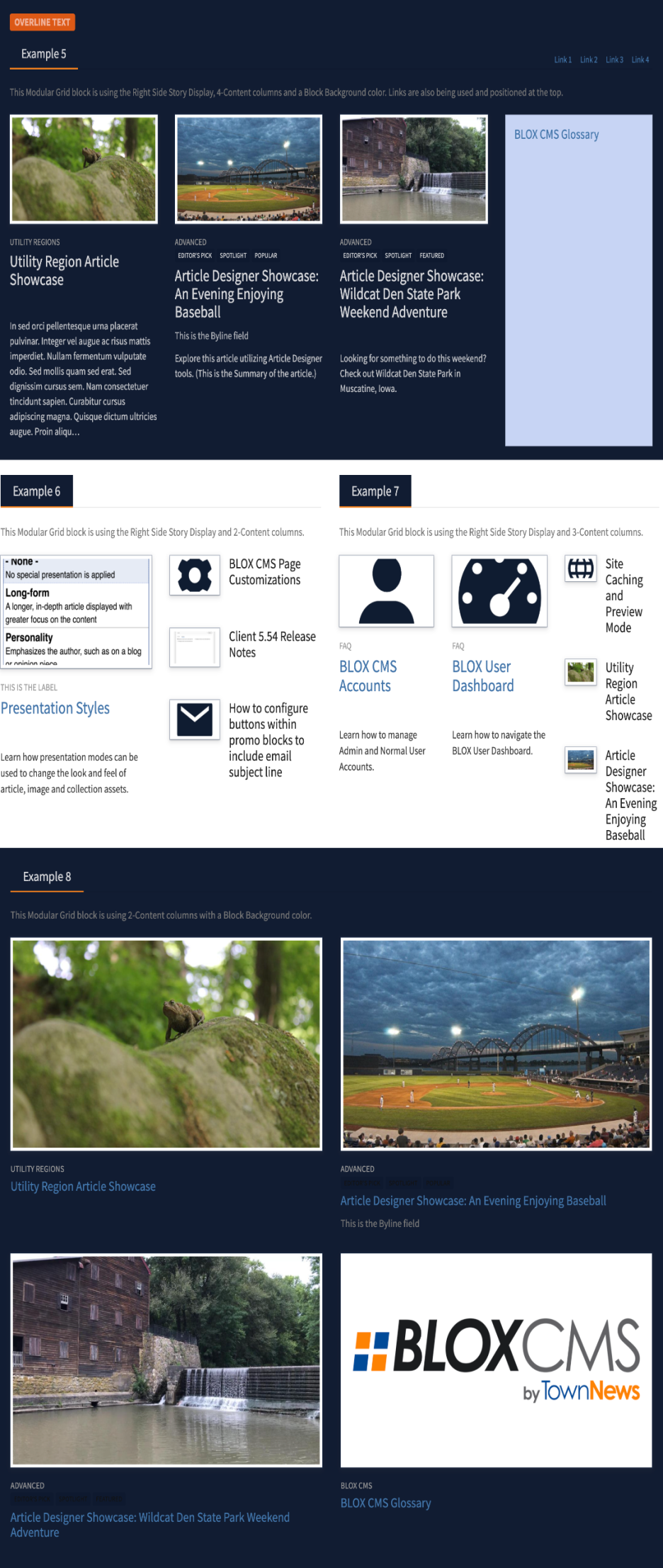 Examples to Inspire